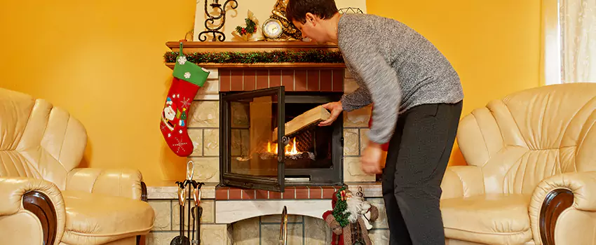 Rusted Metal Fireplace Restoration in Southaven, Mississippi